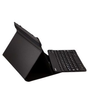 Funda universal gripcase silver ht para tablet 9 - 10pulgadas + teclado bluetooth negro