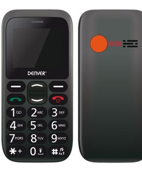 Telefono movil denver 1.77pulgadas - sms - dual band - dual sim - camara - boton sos - para mayores