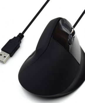 Mouse raton vertical ergonomico ewent ew3157 usb -  1800dpi -  negro