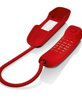 Telefono fijo gigaset da210 rojo 3 tonos