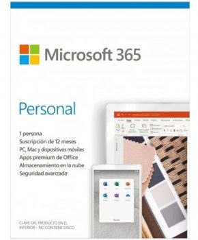 Microsoft office 365 personal 1 licencia 1 año (caja) new